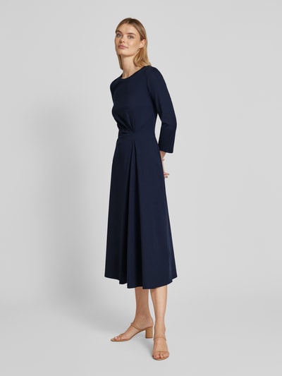 Weekend Max Mara Midikleid mit Raffung Modell 'BALENIO' Marine 1