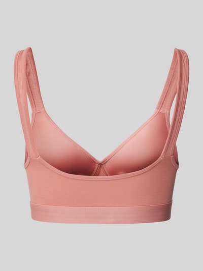 TOMMY HILFIGER Bustier in effen design met labeldetail Oudroze - 3