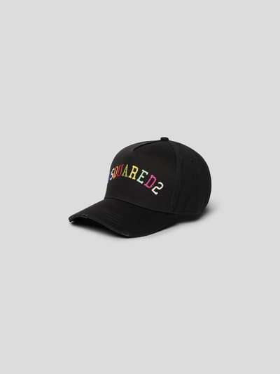 Dsquared2 Cap mit Label-Stitching Black 2