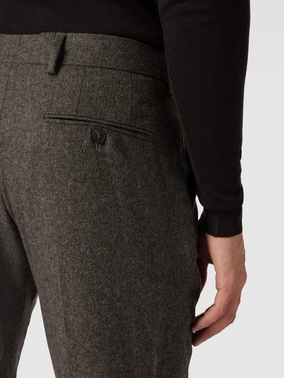 SELECTED HOMME Pantalon in gemêleerde look Middenbruin - 3