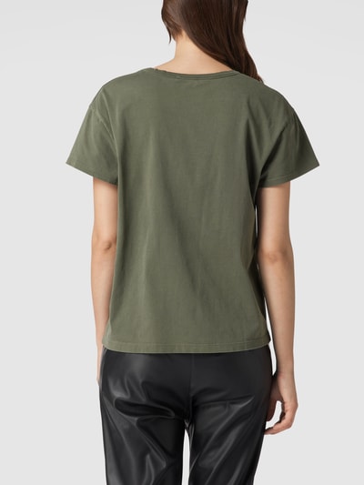 Drykorn T-Shirt mit Rundhalsausschnitt Modell 'Inori' Khaki 5