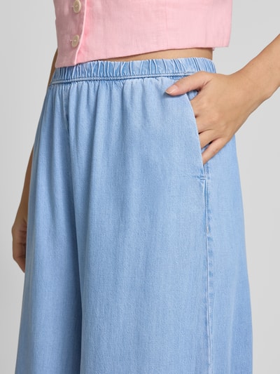 Mango Wide Leg Jeans mit elastischem Bund Modell 'SIROS' Jeansblau 3