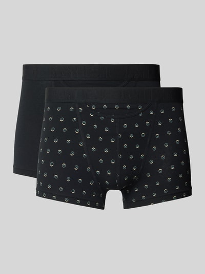 HOM Trunks mit elastischem Bund im 2er-Pack Black 1