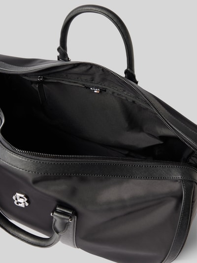 BOSS Torba typu duffle bag z aplikacją z logo model ‘Holdall’ Czarny 4