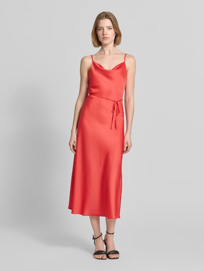 YAS Cocktailkleid mit Spaghettiträgern Modell 'THEA' Rot 4