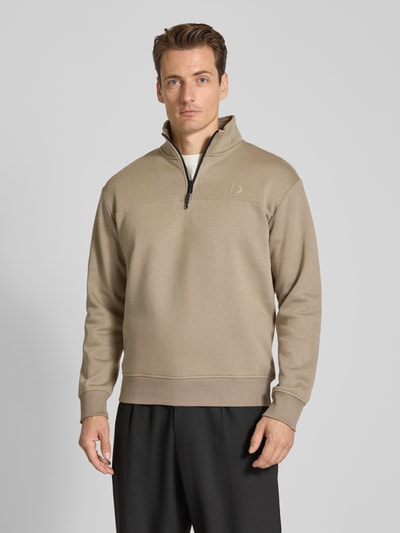 Tom Tailor Denim Regular fit sweatshirt van katoenmix Hazelnoot - 4