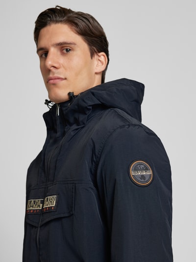 Napapijri Jack met labelpatch, model 'RAINFOREST' Zwart - 3