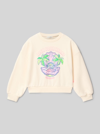 BILLIEBLUSH regular fit sweatshirt met motiefprint Ecru - 1