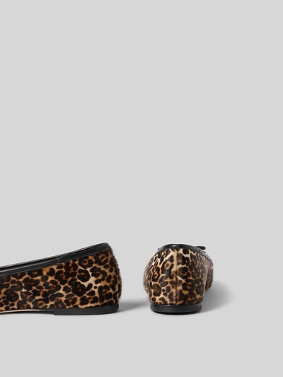 Anine Bing Flats mit Allover-Animal-Print Mittelbraun 3