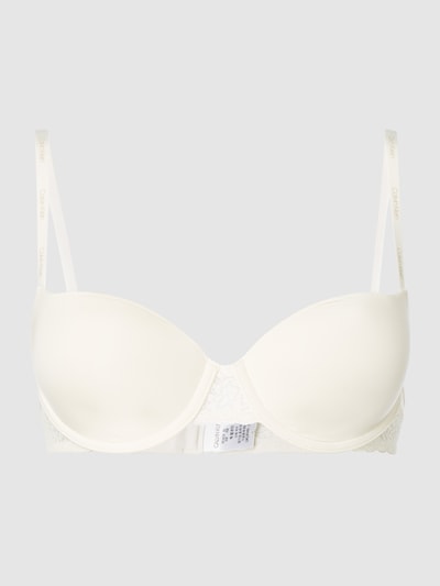 Calvin Klein Underwear Balconettebeha met kantinzet Offwhite - 2