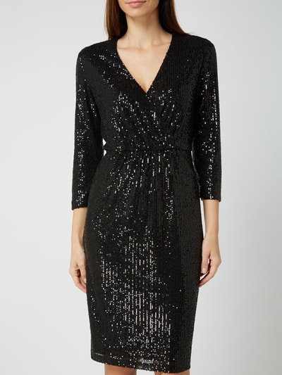 Goldene Pailletten Applikation - Blumenstickerei Mit Perlen Zum Aufnähen