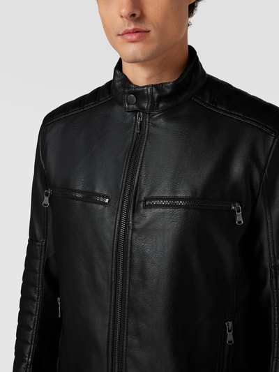 MCNEAL Jacke in Leder-Optik Schwarz 3