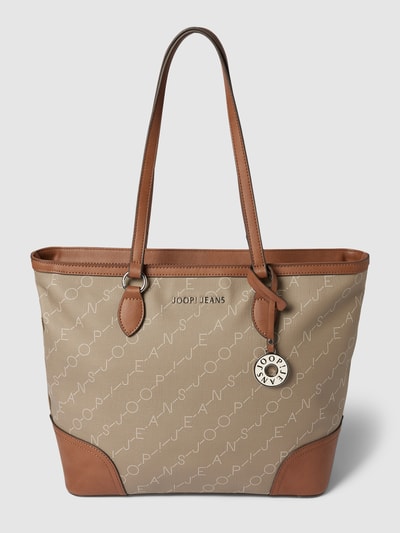 JOOP! Jeans Shopper mit Label-Print Modell '1.0 Lara' Taupe 2