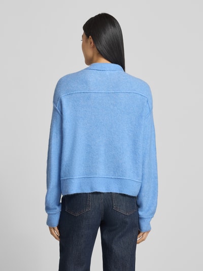 OPUS Strickjacke mit Woll-Anteil Modell 'Daneke' Blau 5