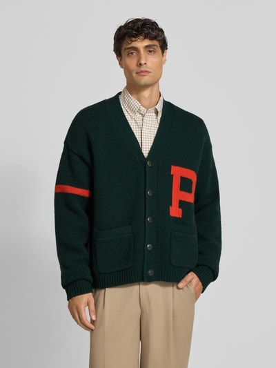 Polo Ralph Lauren Strickjacke aus reiner Wolle mit Eingrifftaschen Dunkelgruen 4