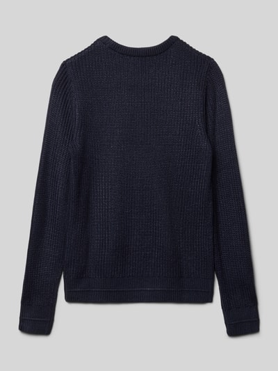 Jack & Jones Relaxed Fit Pullover in Strick-Optik Modell 'Kaito' Marine 3