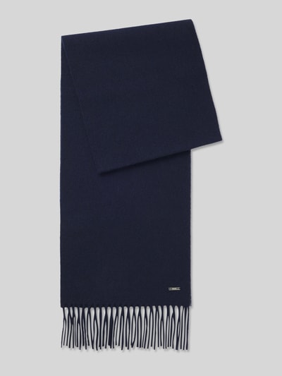 BOSS Sjaal van puur kasjmier, model 'PYETRO_30*190' Donkerblauw - 2