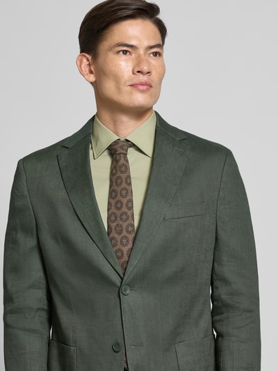 BOSS Slim fit zakelijk overhemd van katoenmix Groen - 3