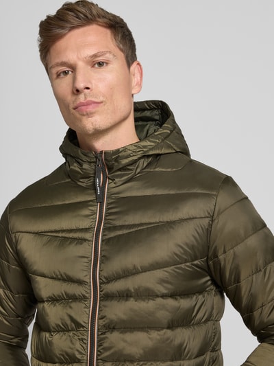 Jack & Jones Gewatteerd jack met ritssluiting Olijfgroen - 3