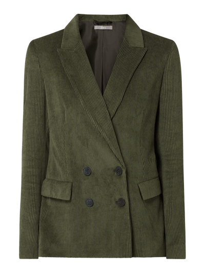 Jake*s Collection Blazer aus Cord  Dunkelgruen 2