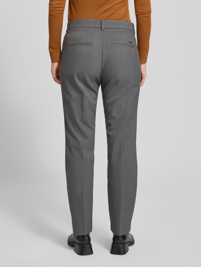 Brax Spodnie materiałowe o kroju straight fit z dodatkiem wiskozy model ‘Maron’ Ciemnoszary melanż 5