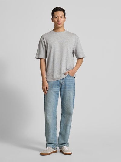 Selected Homme Oversized Shirt aus Baumwoll-Mix Modell 'LOOSEOSCAR' Hellgrau 1