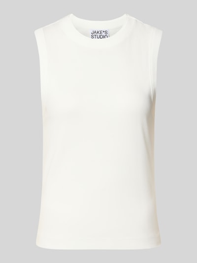Jake*s Studio Woman Tanktop van katoen met ronde hals Wit - 2