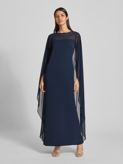 Lauren Ralph Lauren Avondjurk met wijde mouwen, model 'LAVATI' Marineblauw - 4