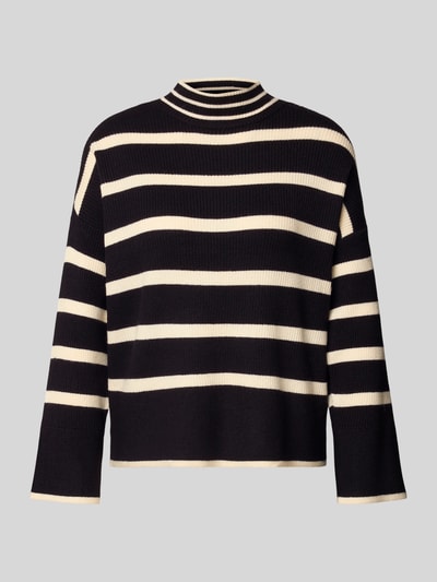 Only Regular Fit Strickpullover aus Viskose-Mix Modell 'LIBI' Black 2