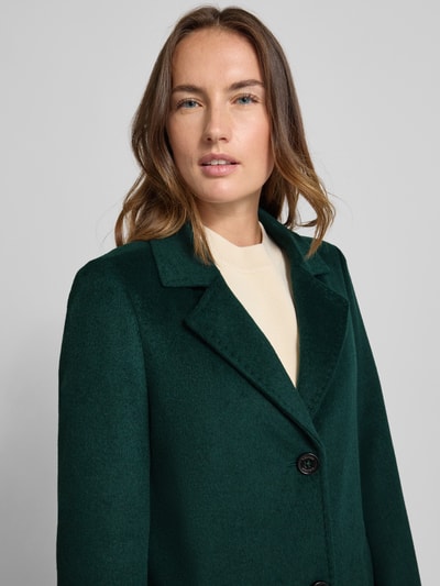 s.Oliver RED LABEL Regular fit lange jas met wol Donkergroen - 3