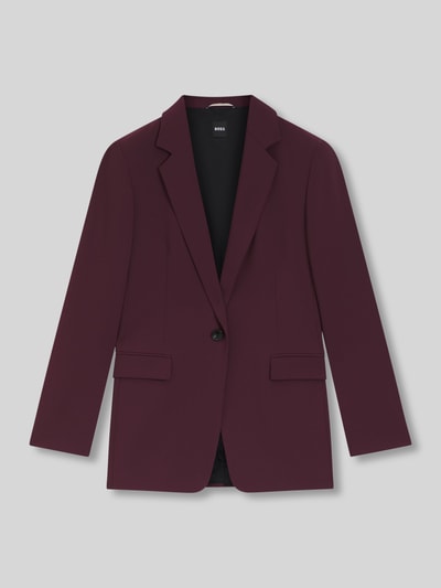 BOSS Regular Fit Blazer mit Reverskragen Bordeaux 2
