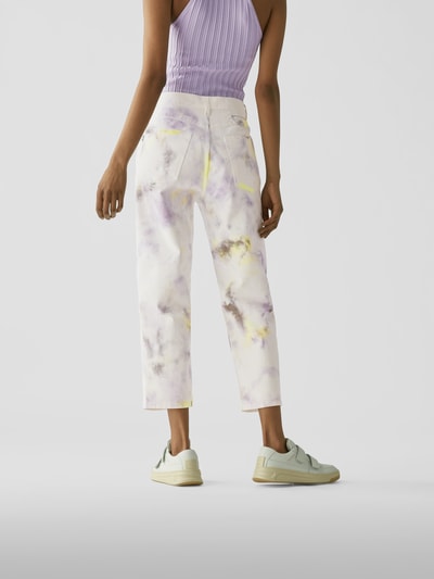 MSGM Jeans mit Batik-Look Offwhite 5