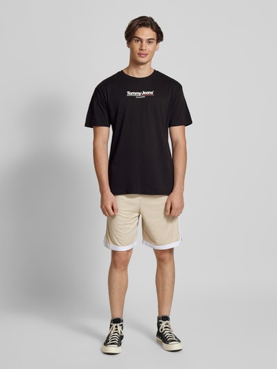 Tommy Jeans T-shirt z nadrukiem z logo Czarny 1