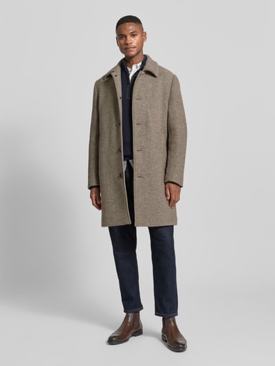 Christian Berg Men Regular Fit Troyer mit elastischen Abschlüssen Marine 1