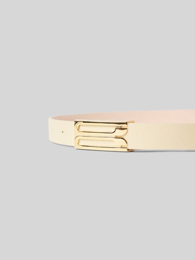 Victoria Beckham Gürtel mit Label-Detail Ecru 3
