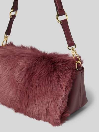 Abro Torebka ze skóry z imitacji futra model ‘MILA’ Ciemnoczerwony 3