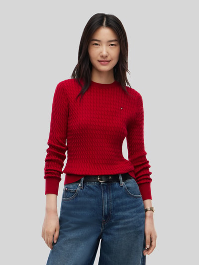 Tommy Hilfiger Pullover mit Logo-Detail Rot 4