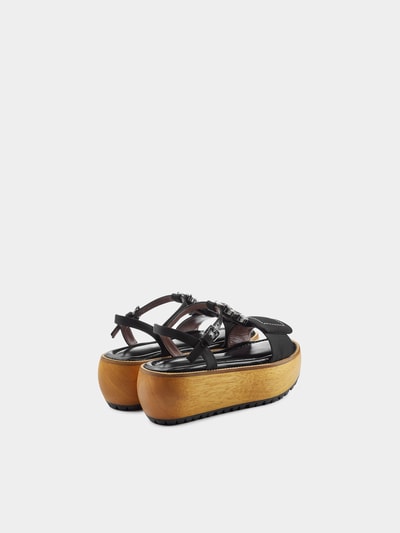 Marni Wedge-Sandalen Zeppa Schwarz 3