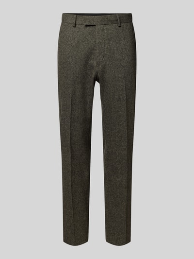 Tiger Of Sweden Regular fit pantalon met persplooien, model 'Tenuta' Lichtbruin gemêleerd - 1