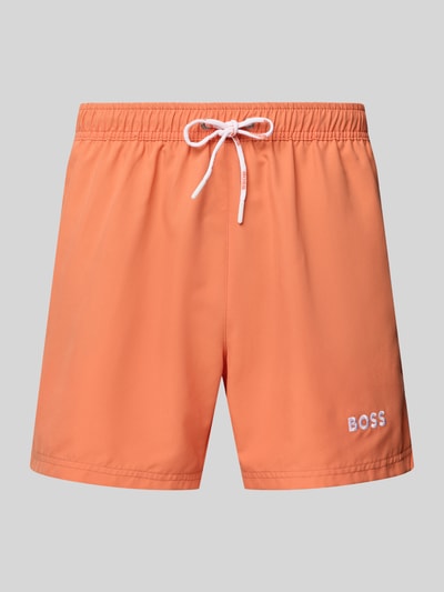 BOSS Zwembroek met elastische band, model 'Dogfish' Oranje - 1