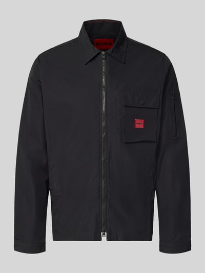 HUGO Regular Fit Hemdjacke aus Baumwoll-Mix Modell 'EMMOND' Black 2