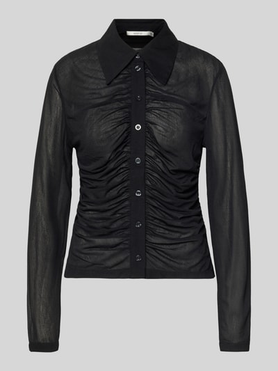 Gestuz Hemdbluse mit Knopfleiste Modell 'abbie' Black 2