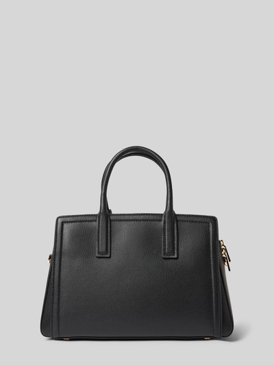 Productfoto, Handtasche aus Leder mit Label-Applikation Modell 'LAILA' van MICHAEL Michael Kors, zwart echt leer, ritssluiting, magneetsluiting, draagband, schouderband, Breedte maat 1: 34 cm, Lengte maat 1: 22 cm, Diepte maat 1: 12 cm, schouderband lengte maat 1: 33 cm, labelapplicatie, gestructureerde textuur