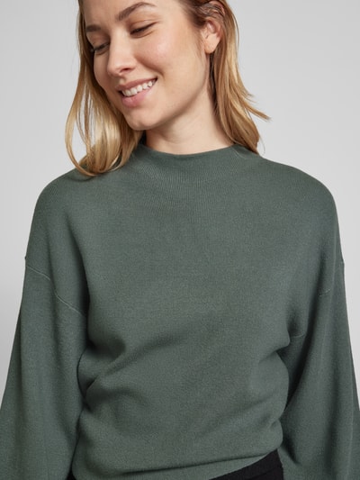 Vero Moda Pullover met extra brede schouders, model 'NANCY' Rietgroen - 3