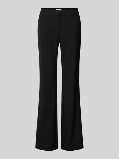 WEEKDAY Bootcut stoffen broek met paspelzak aan de achterkant, model 'Kate' Zwart - 2