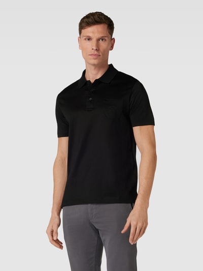 Paul & Shark Regular fit poloshirt in effen design Zwart - 4