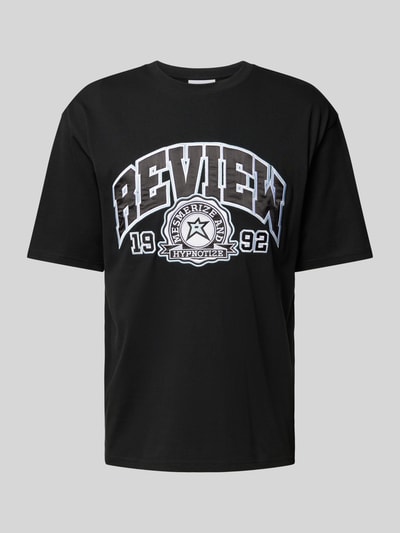 REVIEW T-Shirt mit Logo-Print Black 2