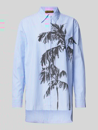 MAX&Co. Regular Fit Hemdbluse mit Brusttasche Modell 'LAMBERT' Bleu 2