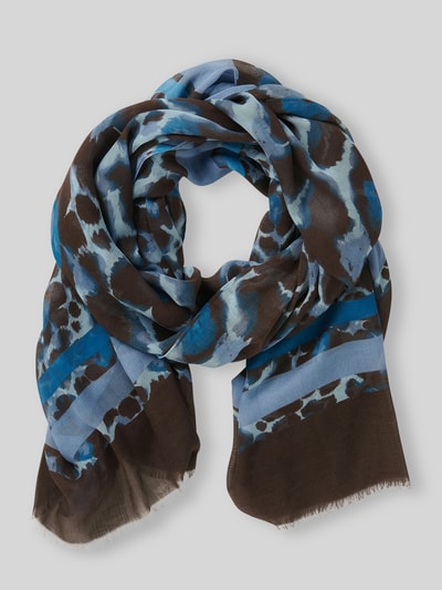 Betty Barclay Schal aus reiner Viskose Rauchblau 1