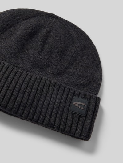 camel active Muts van zuivere wol, model 'Solid' Antraciet - 2